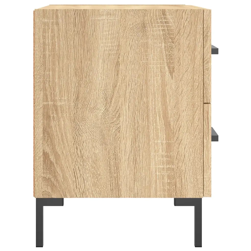 Comodini 2 pz-Set di 2 Tavolino da notte Rovere Sonoma 40x35x47,5 cm in Legno Multistrato 429250