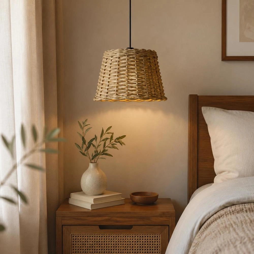 Brown Lampshade 30x20 Cm Wicker