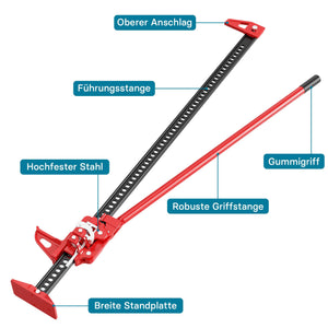 Binda meccanica 60" per fuoristrada e quad 150 cm max 3000 kg Sollevatore cric