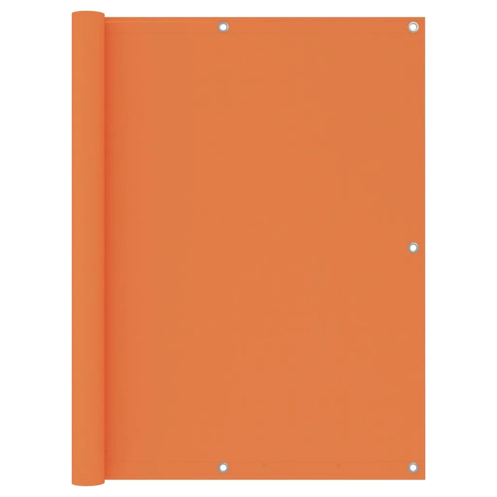 Paravento da Balcone Arancione 120x600 cm in Tessuto Oxford