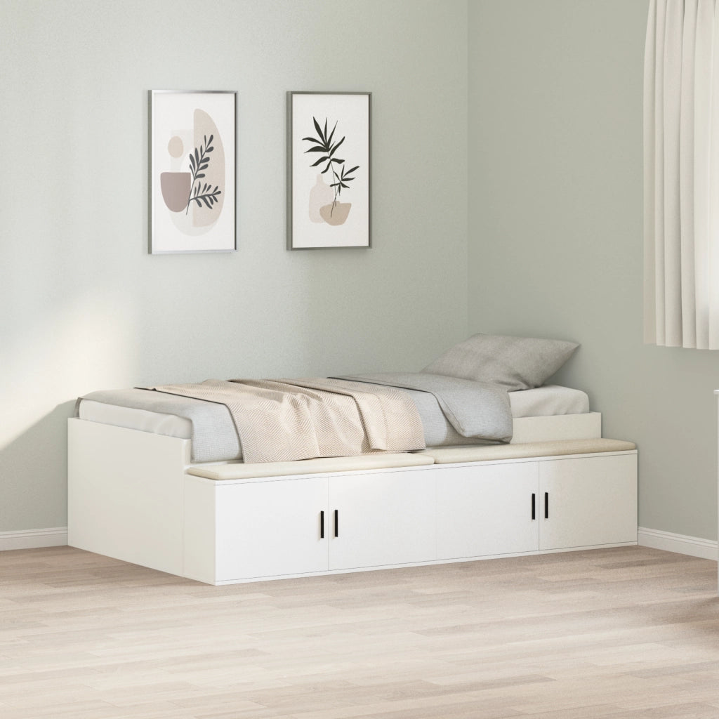 Struttura Letto Bianco 75x190 cm