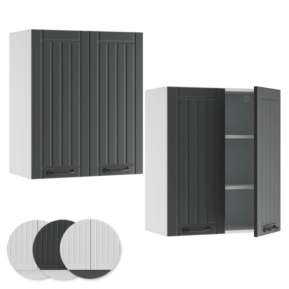 Vicco Pensile da cucina Antracite casa di campagna 60 cm