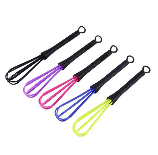 Set di Pennelli per Capelli da 5 Pezzi - Materiale Durevole in Plastica - Manico Antiscivolo - Formato Mini - Adatto per Salone di Bellezza e Cucina - Garde