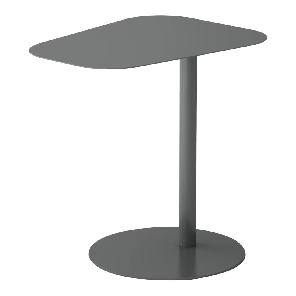 Tavolino laterale in metallo 50 x 50 x 38 cm grigio opaco 03_0008623