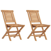 Sedie da Giardino Pieghevole 2 pz | Sedie da Esterno 47x63x90cm Legno Massello Teak