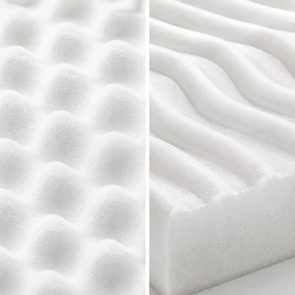 Foam Mattress White 120x200 Cm 7-zone Firmness Level 20 ILD