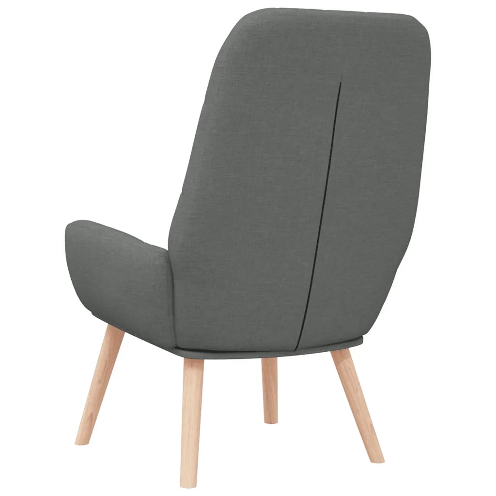 vidaXL Sedia Relax Grigio Scuro in Tessuto