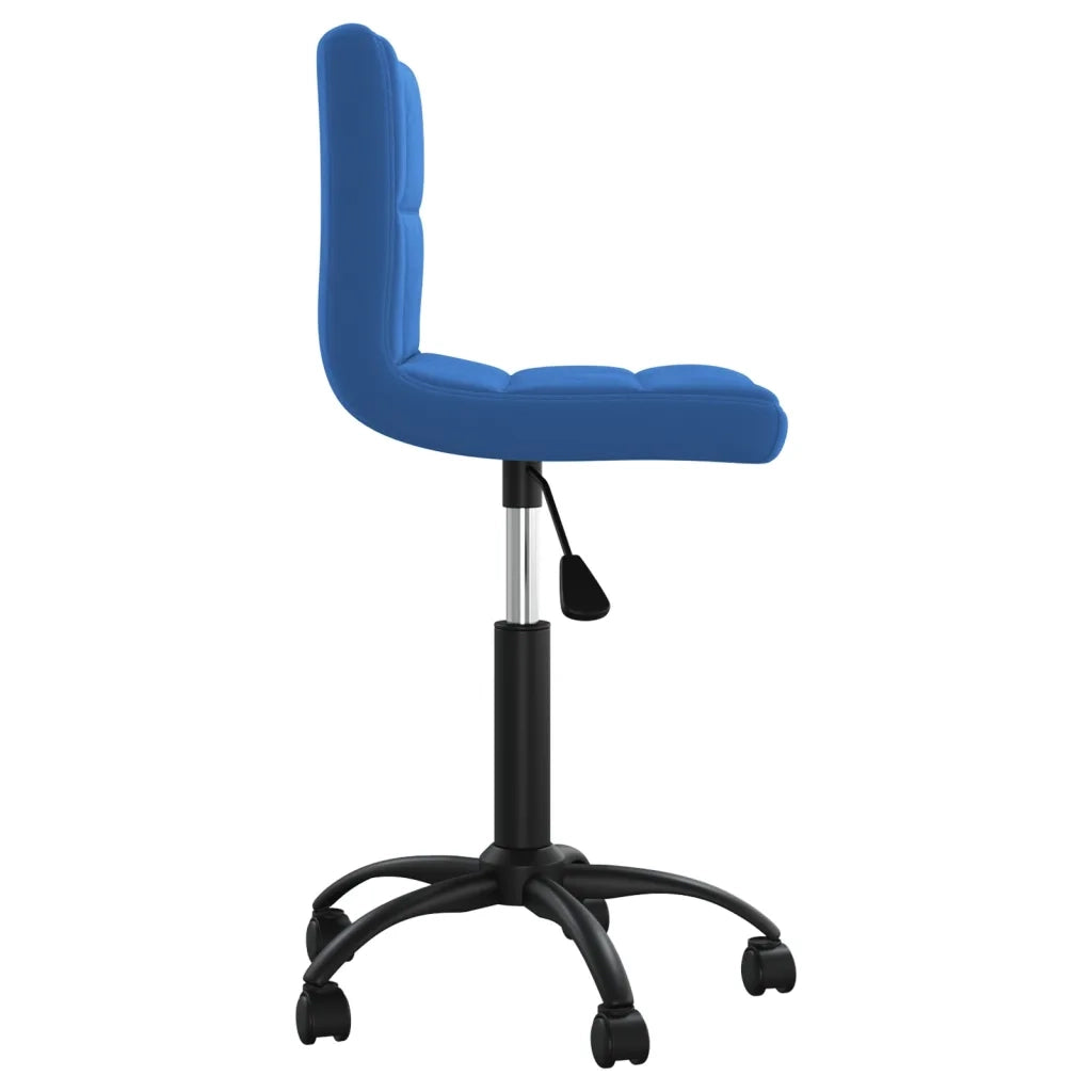 Sedia Girevole da Ufficio Blu in Velluto cod mxl 28148