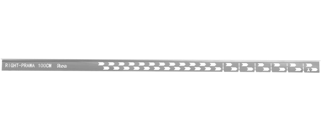 Profilo Doccia Pendenzato 100cm Brush Nickel sinistra