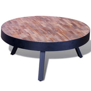 Tavolino da salotto | Tavolino da caff¨¨ | Tavolino da Soggiorno Rotondo in Legno di Recupero di Teak
