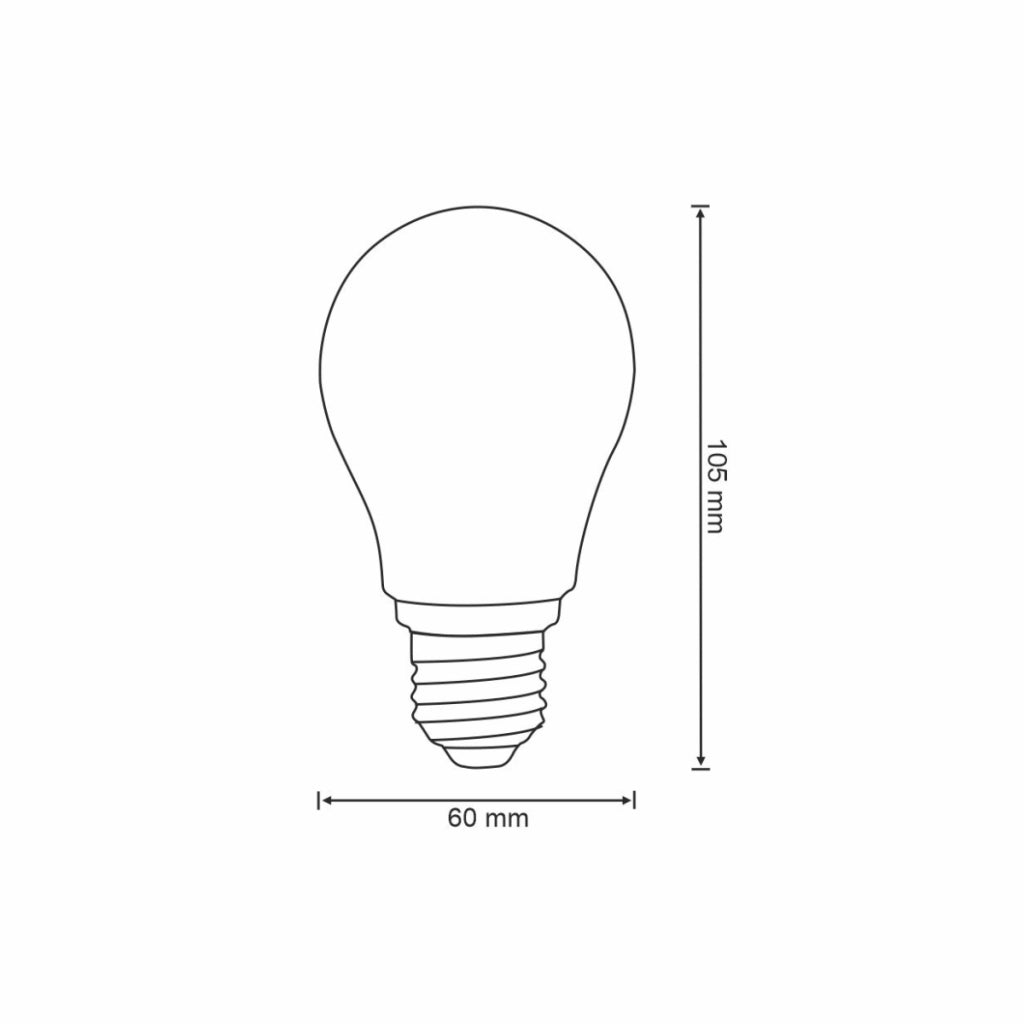 Lampadina LED WiFi Tuya Filament E27 7W 806lm CCT