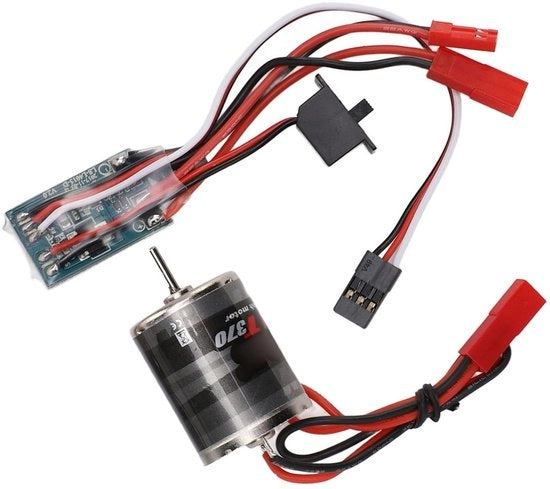 Motore 31T 370 - Set di ESC 30A - Motore Silenzioso - Alta Rendita - Acciaio Inossidabile - Prestazioni Efficiente - Motore RC