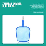 Skimmer per Piscine con Asta Telescopica in Alluminio - Rete a Maglia Finemente Intrecciata - Rimozione Foglie e Impurità - Strumento di Pulizia Pratico per Piscine