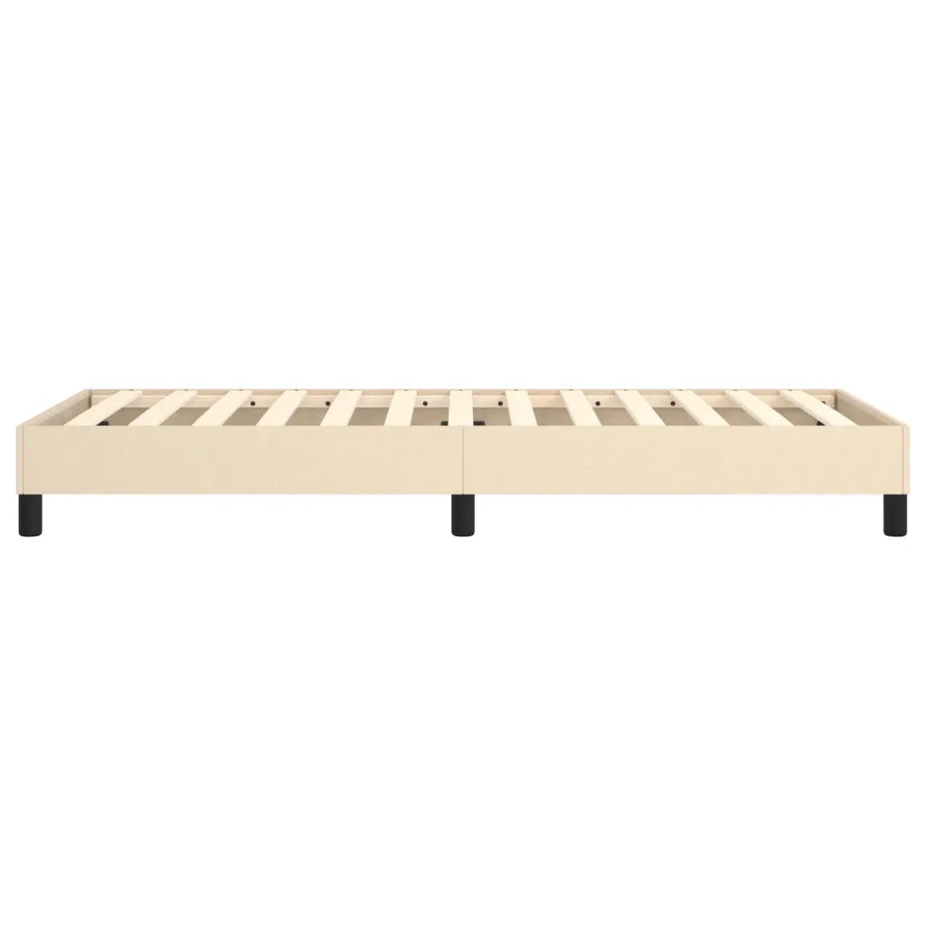 Struttura Letto a Rete a Molle Crema 90x200 cm in Tessuto 3120489