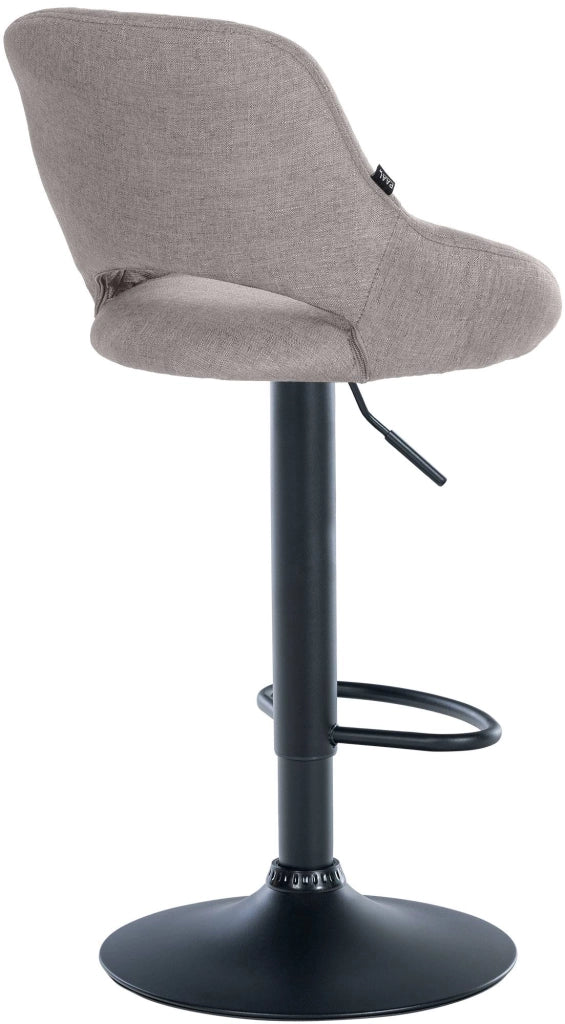 Sgabello da bar tessuto Milet nero 8