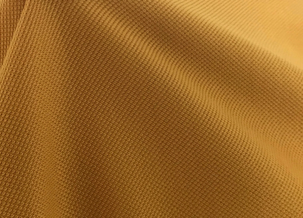 Copridivano Tinta Unita Elasticizzato Antimacchia Modello Sagomato Colore Senape - 3 Posti - Senape