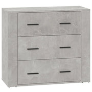 Credenza | Madia | Buffet da pranzo | Armadio da pranzo Grigio Cemento 80x33x70 cm in Legno Multistrato