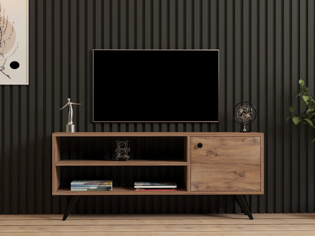 Porta TV in legno "Jena" - 120 x 29 x 50 cm - Pino Atlantico