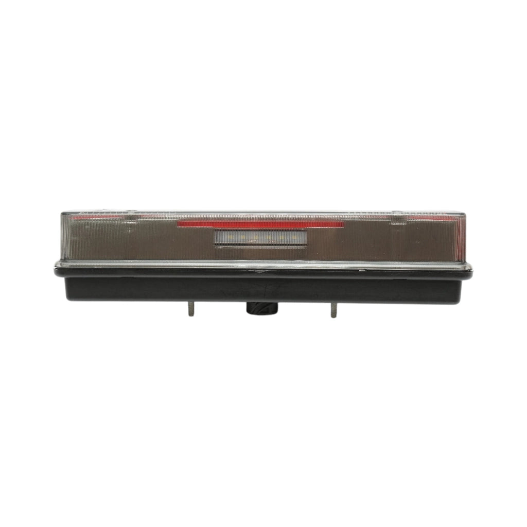 Luce freno posteriore destra LED camion 24V, 7 pin ASS2.1 con illuminazione targa, allarme retromarcia 400x153x88mm