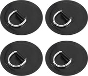 Accessori per Paddleboard con Anello D - per Barche Inflabili in PVC - 4 Pezzi - Senza Adesivo - 105 cm - Nero