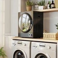 Asciugatrice elettrica portatile 850W, capacità 33L 4 programmi di funzionamento, acciaio inox, 49 x 40,5 x 60 cm, nero