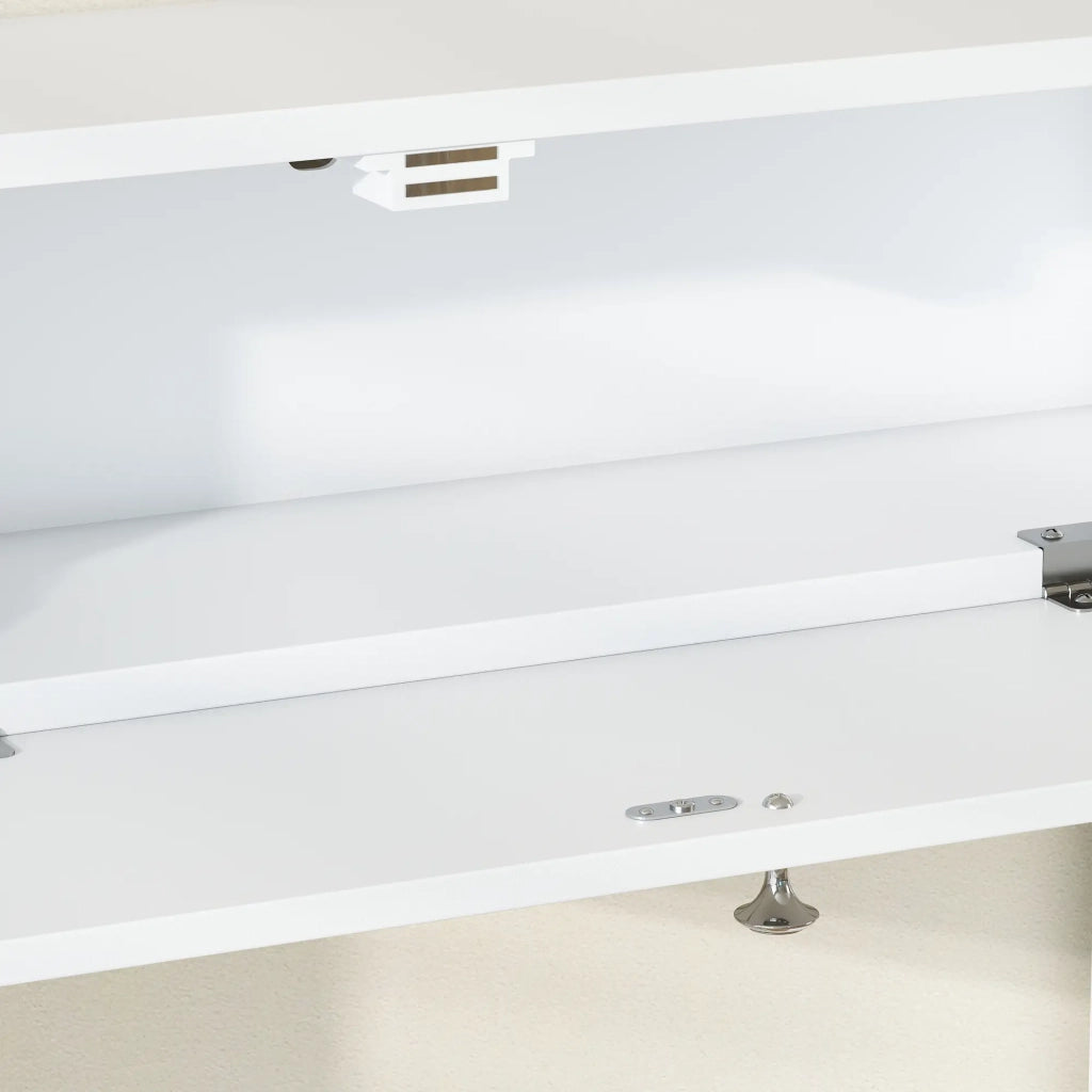 Mobile bagno sopra WC con 2 armadietti, cassetto e porta carta, bianco