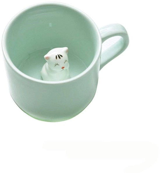 Ceramica 3D - Design Animale - Tazza da Caffè o Tè - Regalo per Matrimoni - Compleanni - Giornata del Papà