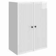 Mobiletto a muro Bianco Lucido 66 x 34,5 x 90 cm