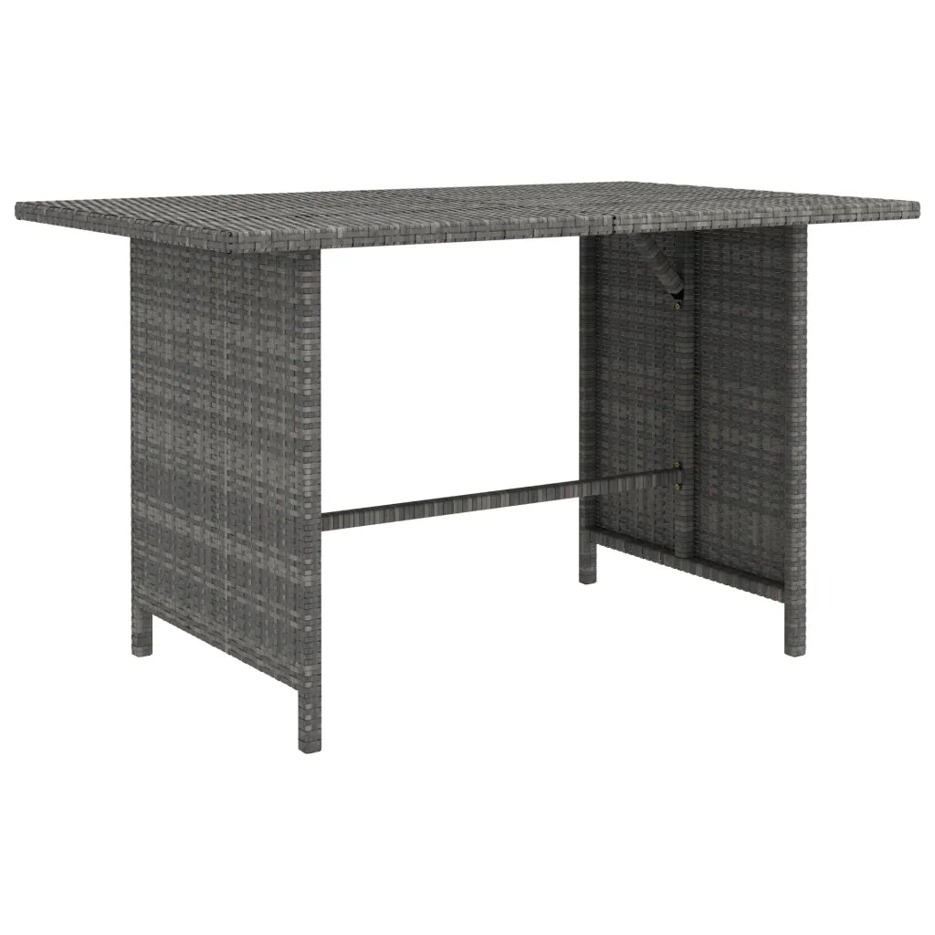 Set Divani da Giardino 9 pz con Cuscini in Polyrattan Grigio