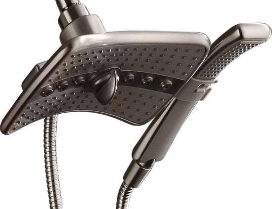 Douchekop in bronzo, con stazione multistrato, douchekop fissa e bidet a olio lucido in bronzo lucidato a specchio
