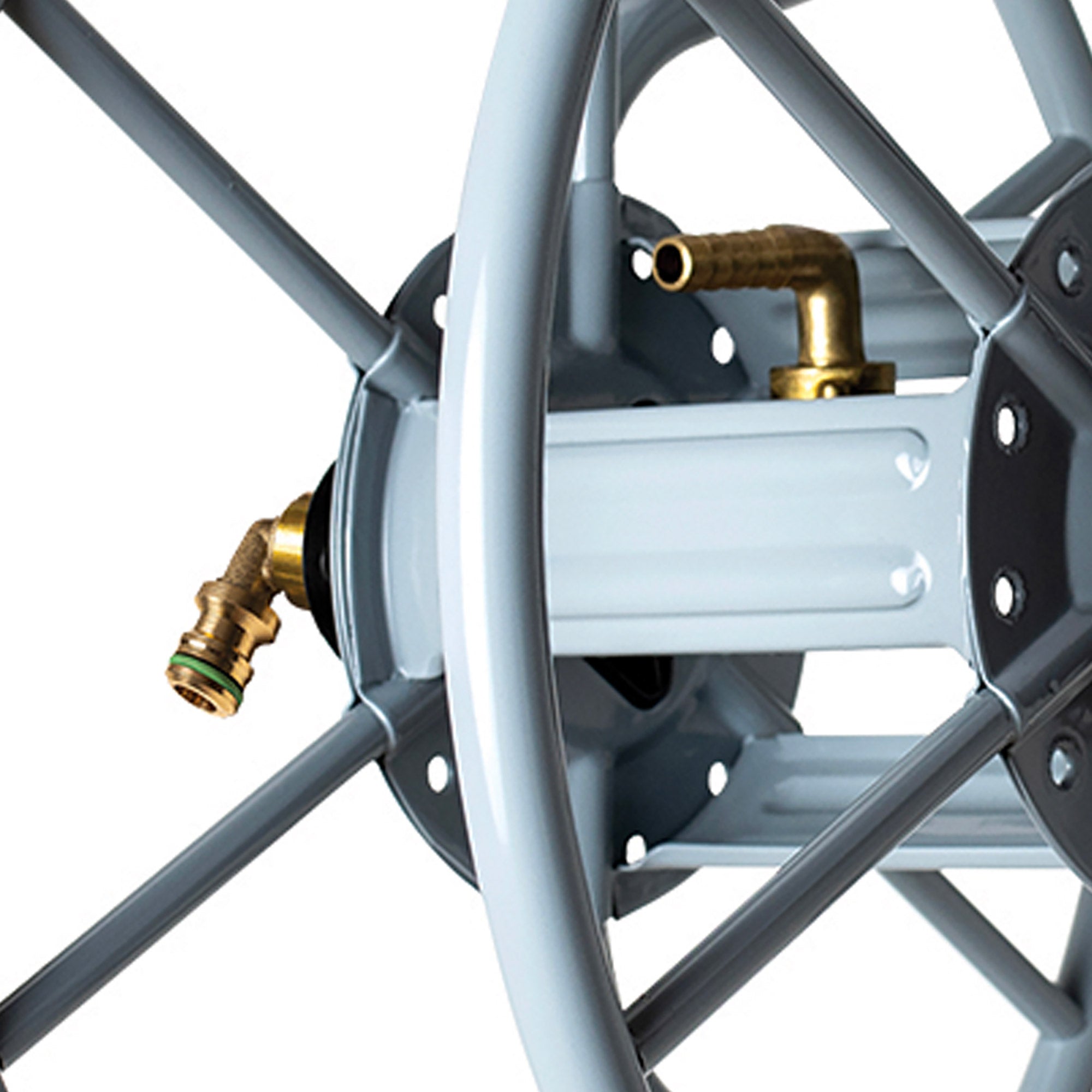 Avvolgitubo Manuale da Muro 50 mt in Acciaio Agrati