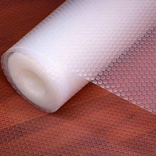 Matte per carico 50 x 600 cm, mat per carico, carico personalizzato, mattonelle EVA per carico, cassetti, armadi, frigoriferi (trasparente, 50 cm x 6 m)