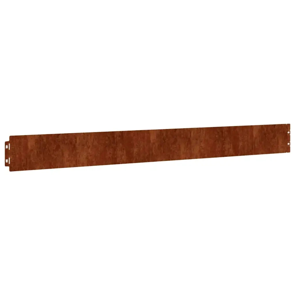 Bordura per Prato 10 pcs 10 x 103 cm Acciaio Corten Ruggine 821890