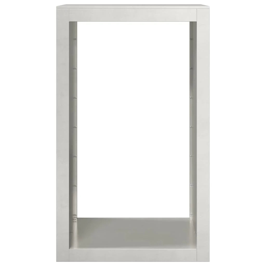 Portalegna 60 x 40 x 100 cm marrone acciaio inox 02_0043724