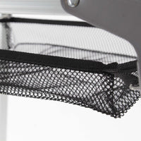 Tavolo da campeggio pieghevole e multifunzione grigio 90x53cm in alluminio