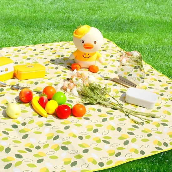 Decken da picnic impermeabile con maniglia - adatto per 4-6 persone - pieghevole e trasportabile