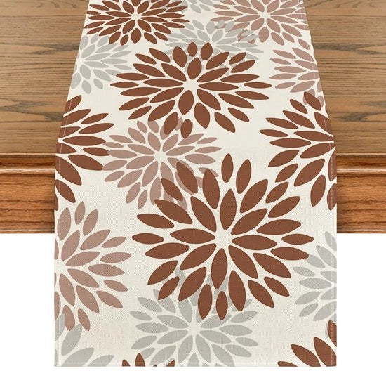Decorazione per tavola a tema fiorale autunnale, decorazione per la cucina stagionale, decorazione per la casa da festa 40x240 cm
