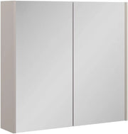 Specchio contenitore bagno Ruford, Cachemire, 80 x 75.8 cm con 2 porte a specchio, adatto per la conservazione salvaspazio di accessori da bagno
