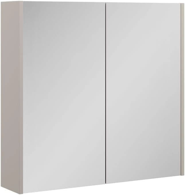 Specchio contenitore bagno Ruford, Cachemire, 80 x 75.8 cm con 2 porte a specchio, adatto per la conservazione salvaspazio di accessori da bagno