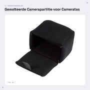 Divisa Gewatteata per Fotocamera - Scheidingskussens Rimovibili - Rivestimento in Velluto - Protezione Fotocamera - Borsa per Fotocamera Multifunzionale - Protezione Extra - Accessori per Fotocamera