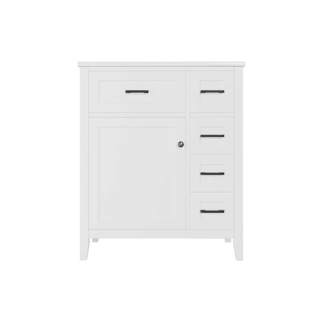 Mobile da Bagno con Lavabo Integrato e Cassetti ¨C MINIMAL ¨C Bianco 76x46x90