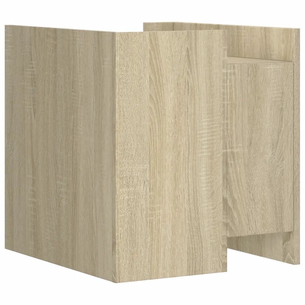 Comodino | Armadio da Notte | Mobiletto da notte Rovere Sonoma 45x50x50 cm in Legno Multistrato