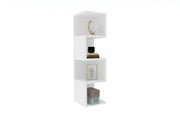 Libreria in legno "Alin" - 27 x 25 x 95 cm - Bianco