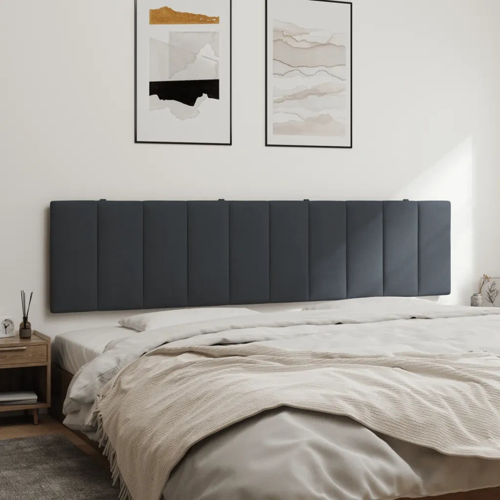 Cuscino Testiera Hanko Grigio Scuro 193 cm in Velluto 374699