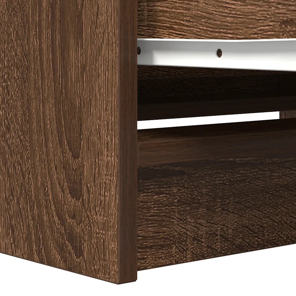 Mobile TV Rovere Marrone 80x35x54 cm in Legno Multistrato 861793