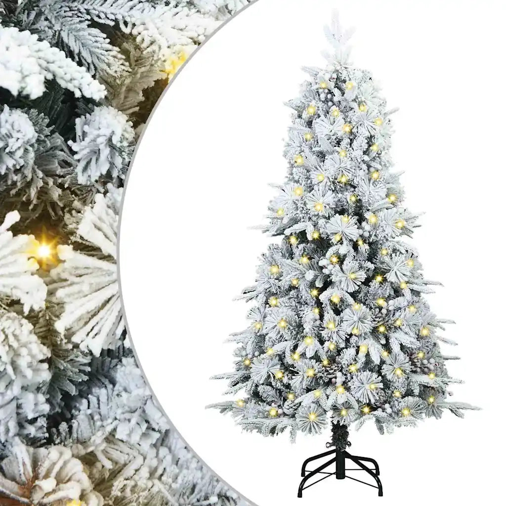 Albero di Natale Artificiale con Rami Pieghevoli Bianco 150 cm 3397467