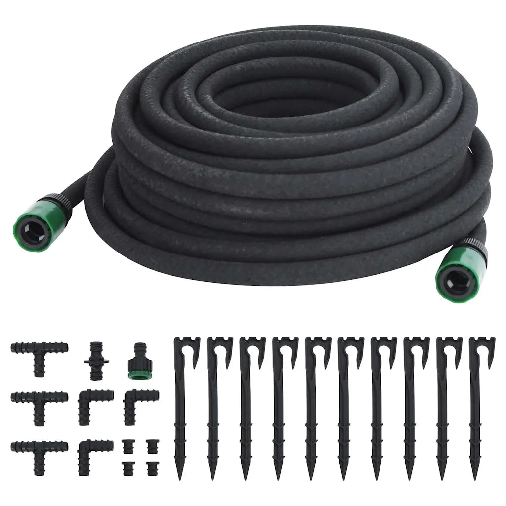 Tubo di Irrigazione da Giardino Nero 0,6" 25 m in Gommacod mxl 110897