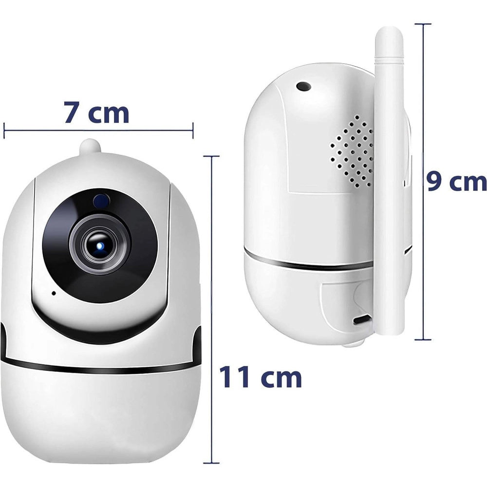Trade Shop - Telecamera Wi-fi Videocamera Di Sorveglianza Rotazione 360° Ip Cam Baby Monitor -