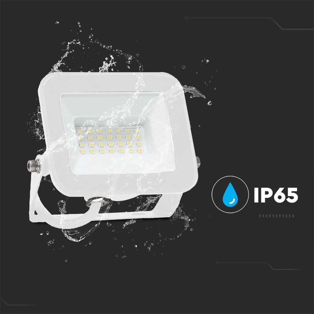Faro LED V-TAC 30W Samsung 6500K 2505lm IP65 bianco