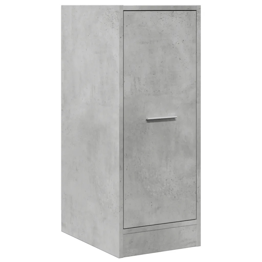 Armadietto da Farmacia Grigio Cemento 30x41x77,5 cm Truciolato
